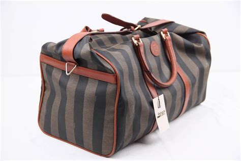 fendi striped canvas bag|vintage fendi canvas bag.